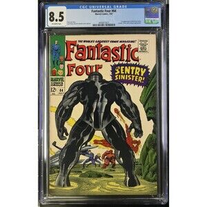 1967 Fantastic Four #64 CGC 8.5 1st Appearance Of Kree Sentry Stan Lee Story